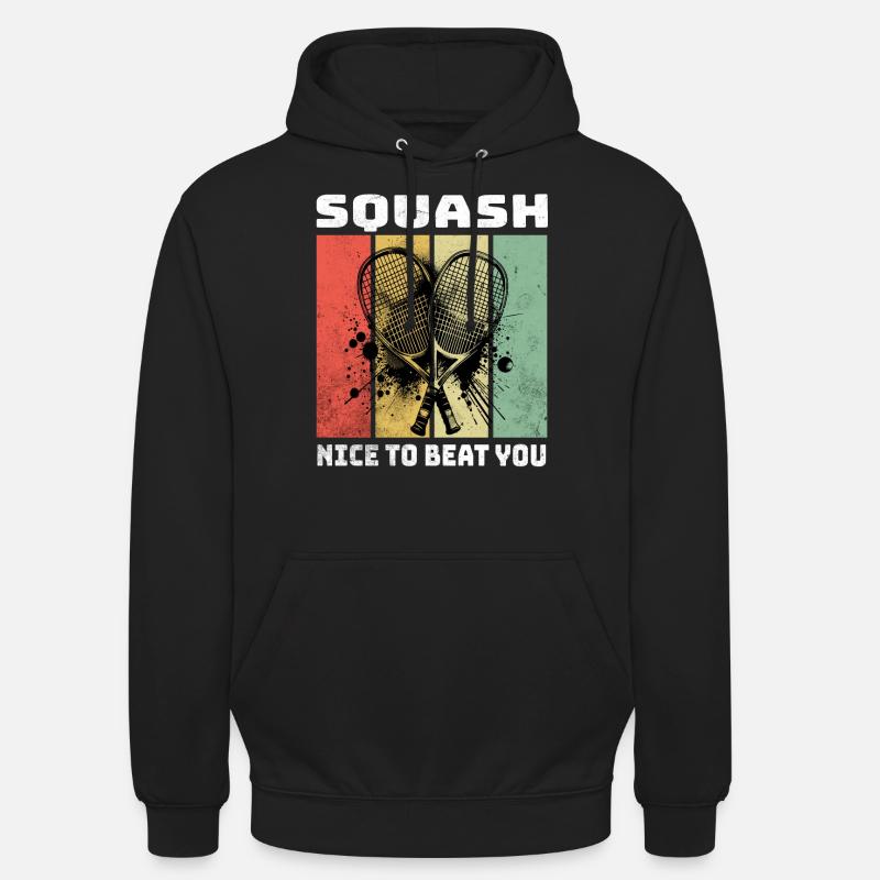 Squash Sprüche - Unisex Hoodie - Schwarz