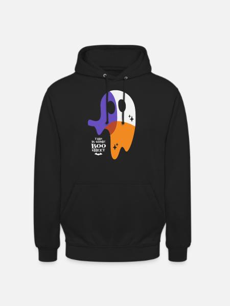 Boo Sheet Ghost - Funny Halloween - Unisex Hoodie - black