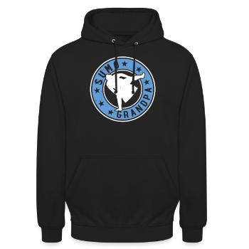 Sumo Fighter Daddy Sumo Wrestler Sumo Daddy Sumo - Unisex Hoodie - black - Front - Alina (178cm) & Michal (187cm)