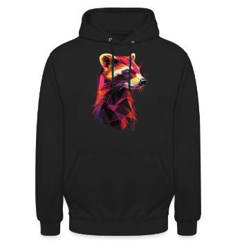 Frettchen - Unisex Hoodie - Schwarz - Vorne - Alina (178cm) & Michal (187cm)