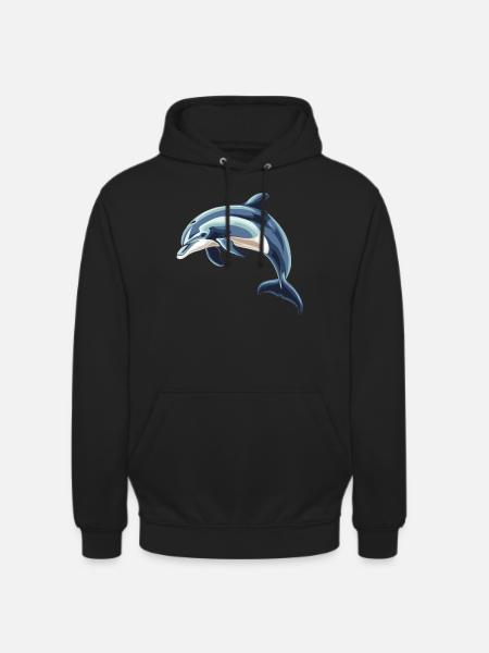 Dolphin Dolphins Dolphin - Unisex Hoodie - black