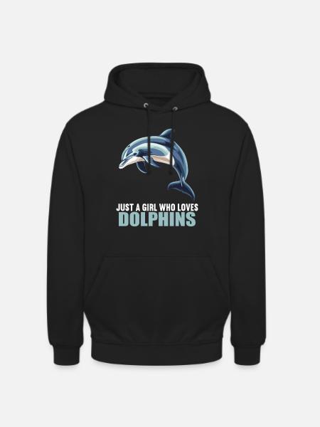 Dolphin Dolphins Dolphin - Unisex Hoodie - black