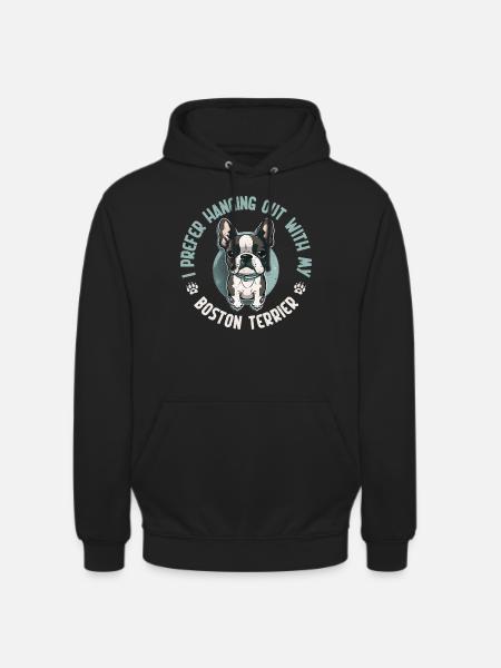 Cadeaux Boston Terrier - Sweat-shirt à capuche unisexe - noir
