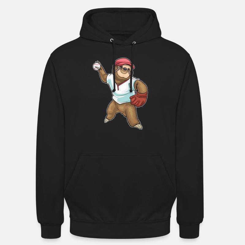 Gant de baseball Sloth - Sweat-shirt à capuche unisexe - noir