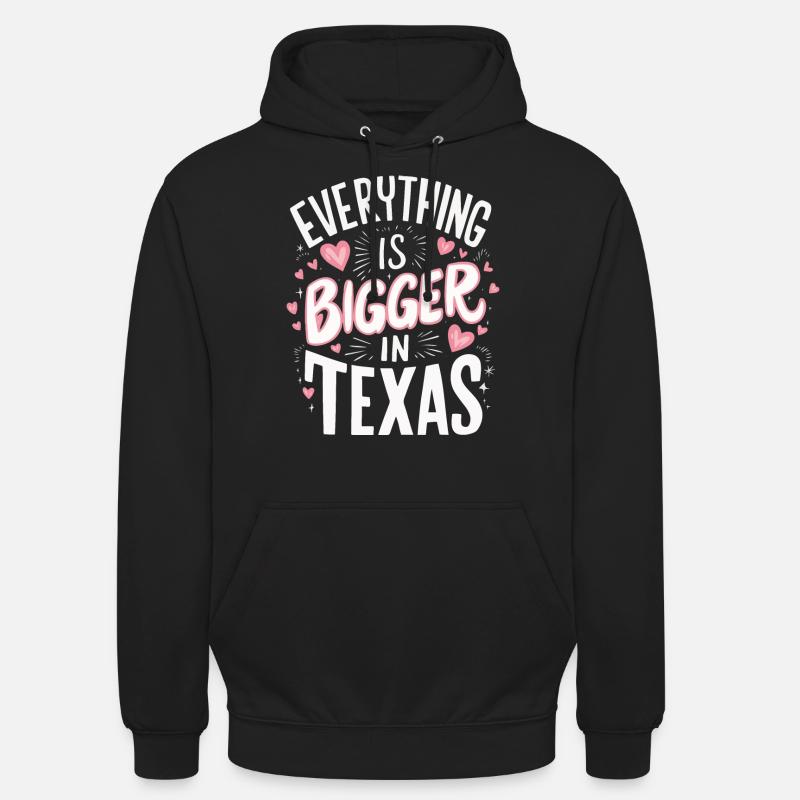 État du Texas Texans Texas - Sweat-shirt à capuche unisexe - noir