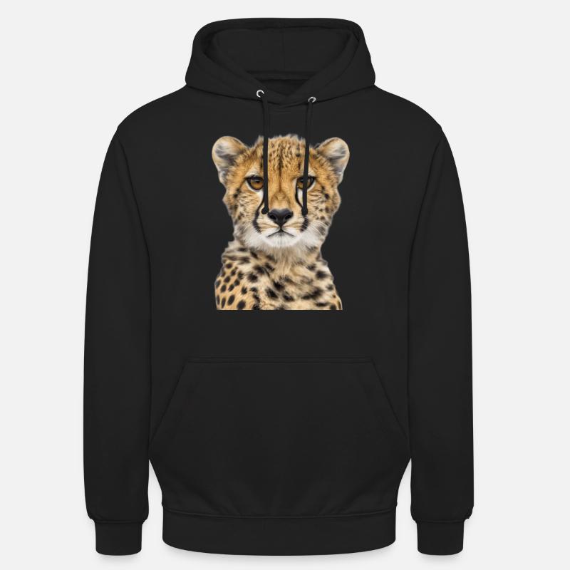 Guépard - Sweat-shirt à capuche unisexe - noir