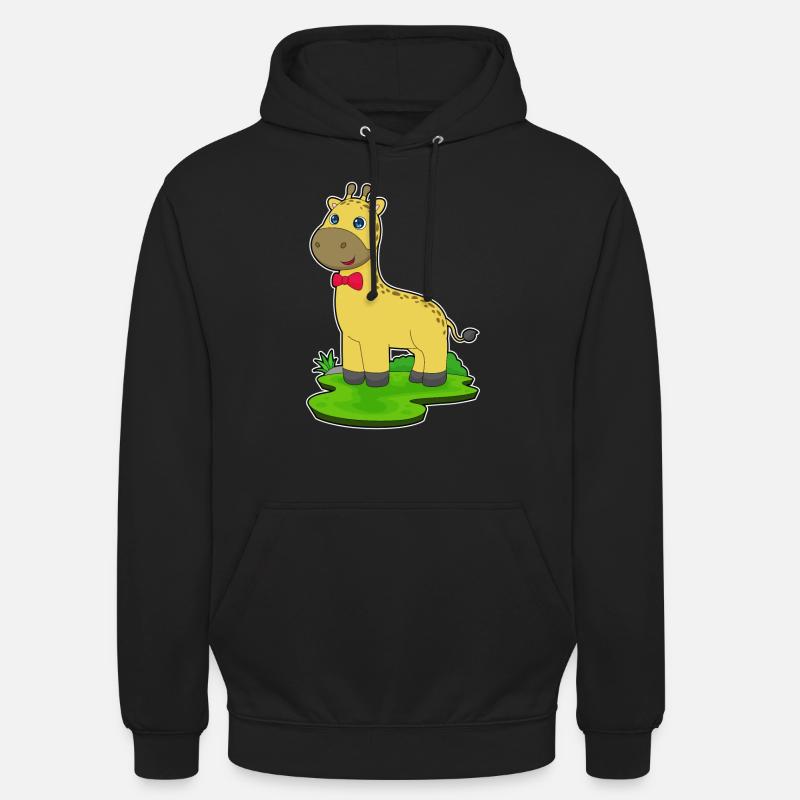 Arc de girafe - Sweat-shirt à capuche unisexe - noir
