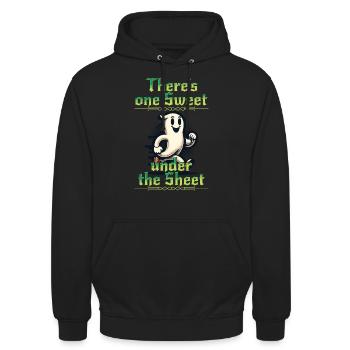 Last Minute Kinder Kostüm lustiges Halloween - Unisex Hoodie - Schwarz - Vorne - Alina (178cm) & Michal (187cm)