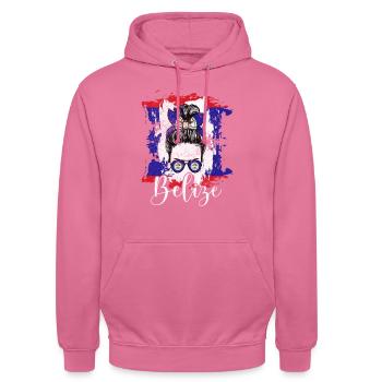 Belize - Unisex Hoodie - Pink - Vorne - Alina (178cm) & Michal (187cm)