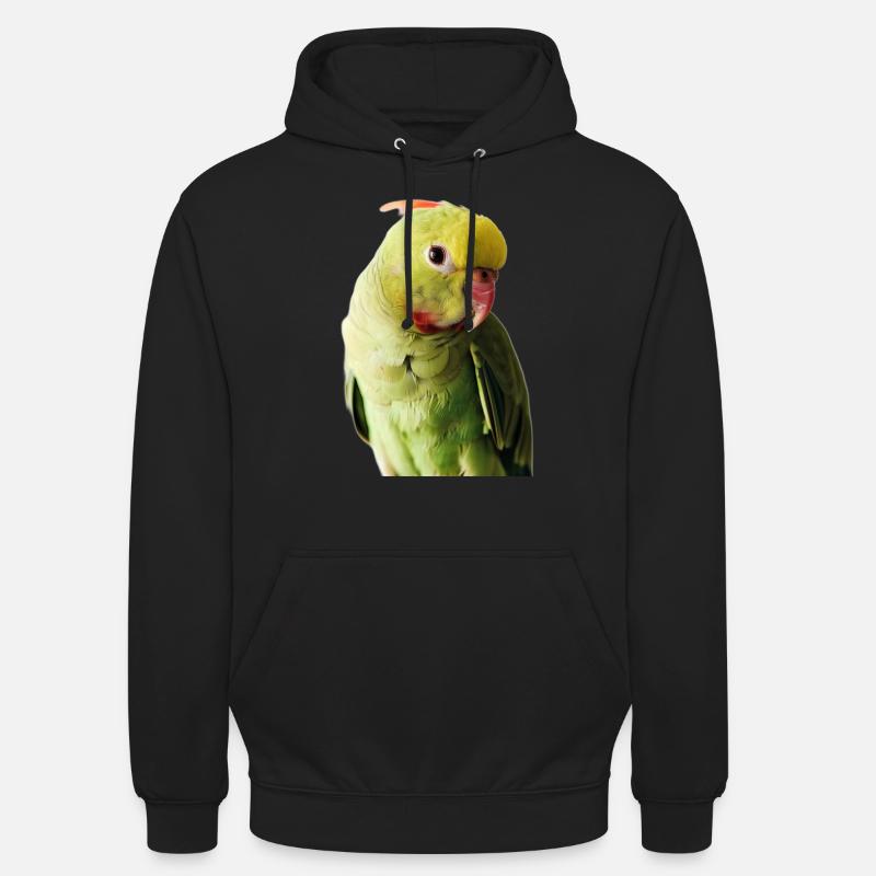 Perruche à collier - Sweat-shirt à capuche unisexe - noir
