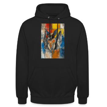 Schläger - Unisex Hoodie - Schwarz - Vorne - Alina (178cm) & Michal (187cm)