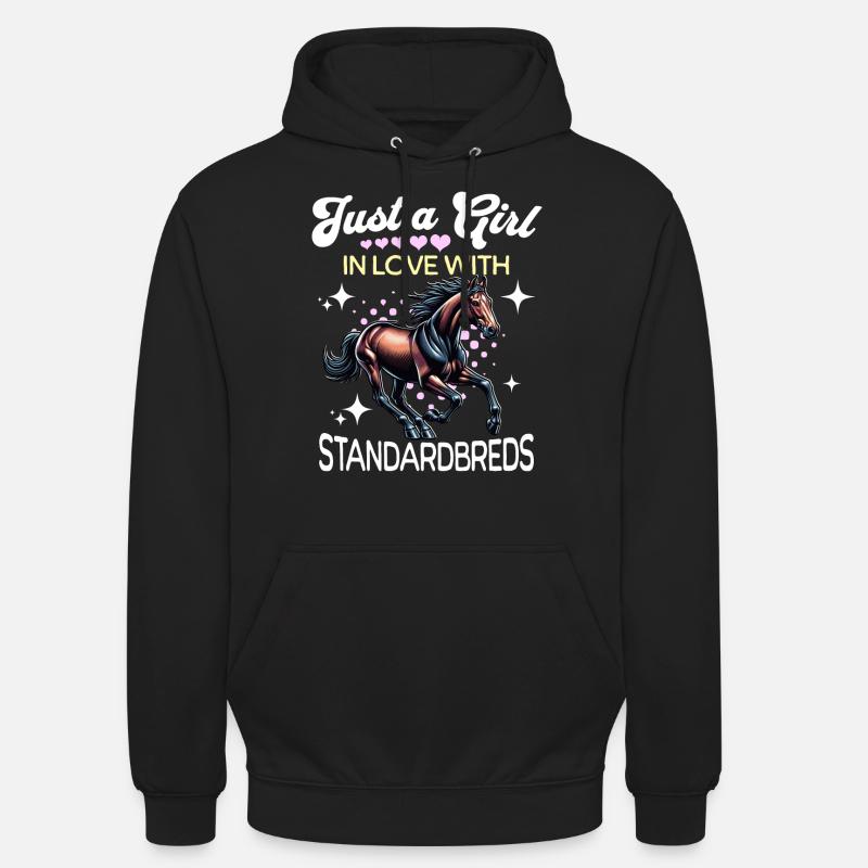 Traber Mädchen Standardbred - Unisex Hoodie - Schwarz