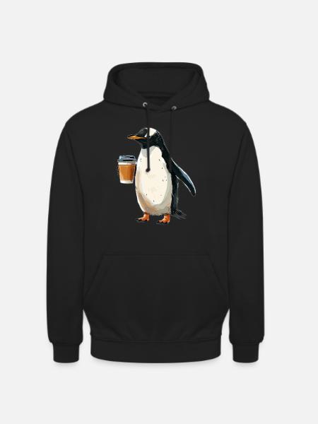 Penguin - Unisex Hoodie - black