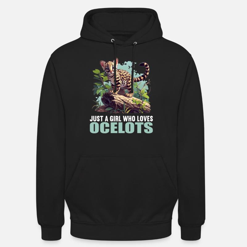 Ocelots Ocelot - Sweat-shirt à capuche unisexe - noir