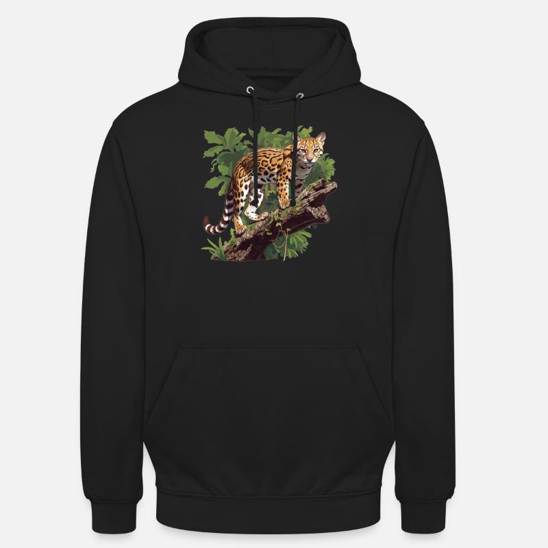 Ocelots Ocelot - Sweat-shirt à capuche unisexe - noir