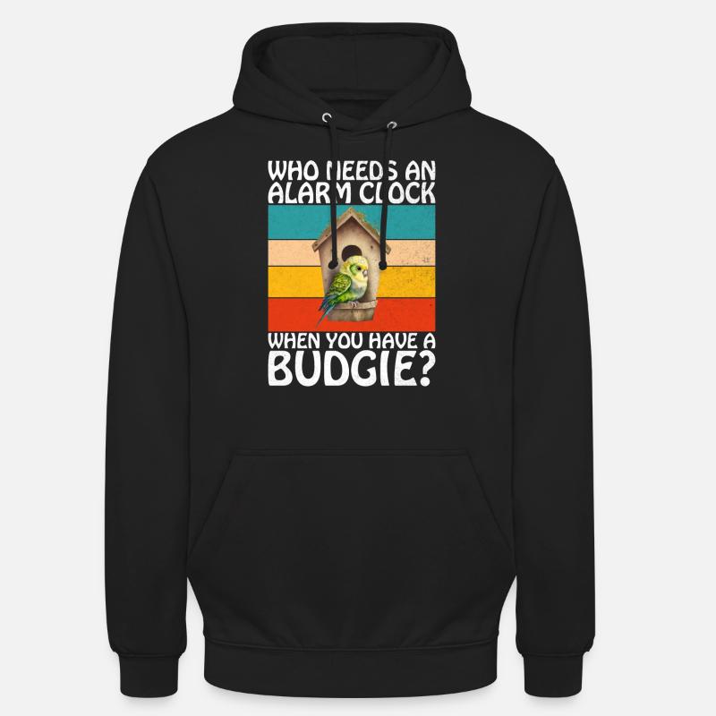 Cadeau de perruche - Sweat-shirt à capuche unisexe - noir