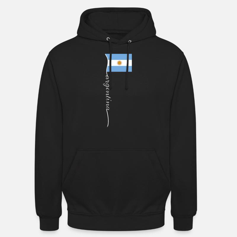 Argentine Cadeau Argentine Drapeau argentin - Sweat-shirt à capuche unisexe - noir