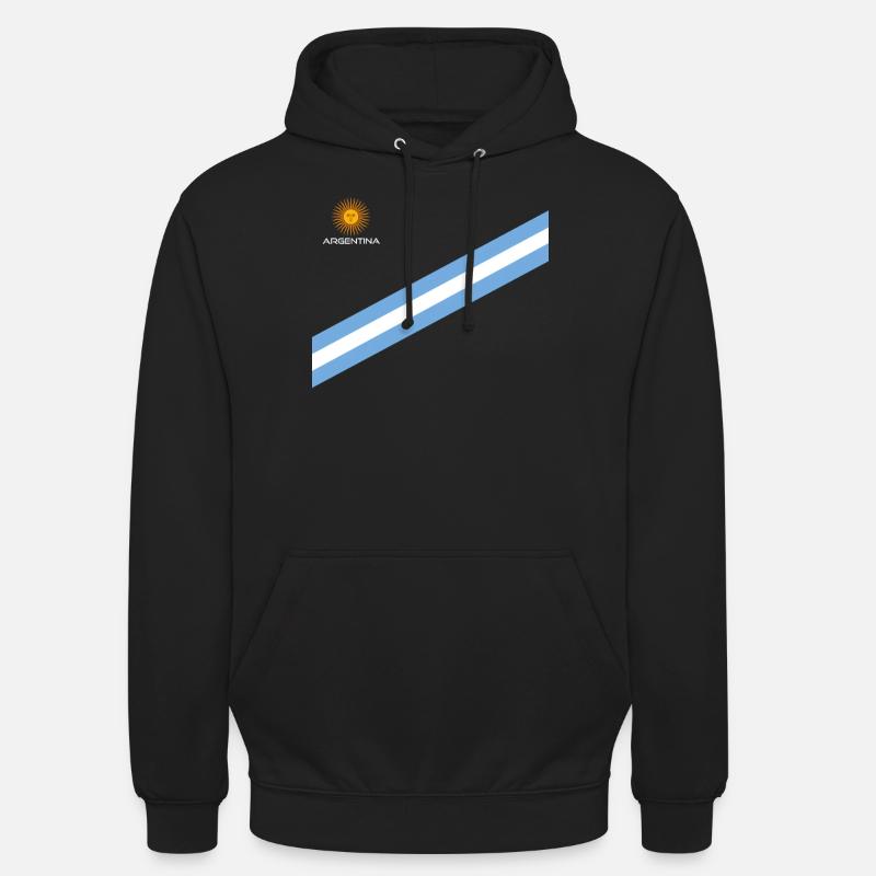 Argentine Cadeau Argentine Drapeau argentin - Sweat-shirt à capuche unisexe - noir