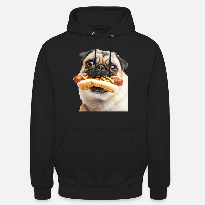 Mops - Unisex Hoodie - Schwarz