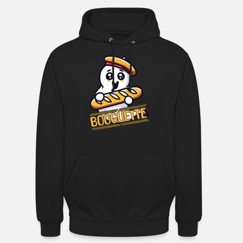 Fantôme avec baguette booguette fun - Sweat-shirt à capuche unisexe - noir