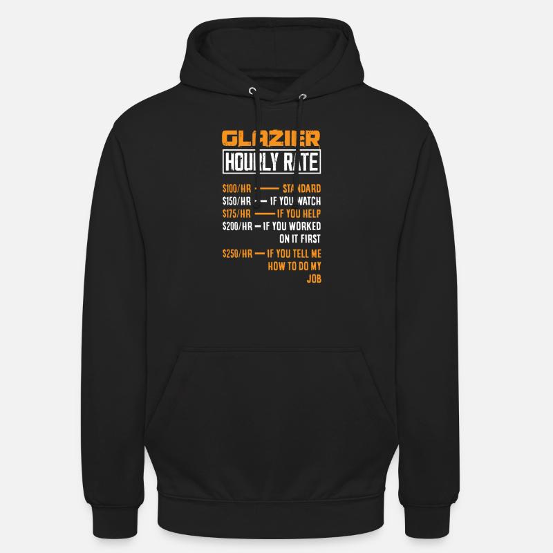 Glaser Geschenk - Unisex Hoodie - Schwarz