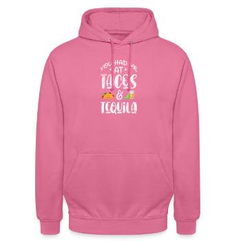 Tequila - Unisex Hoodie - Pink - Vorne - Alina (178cm) & Michal (187cm)