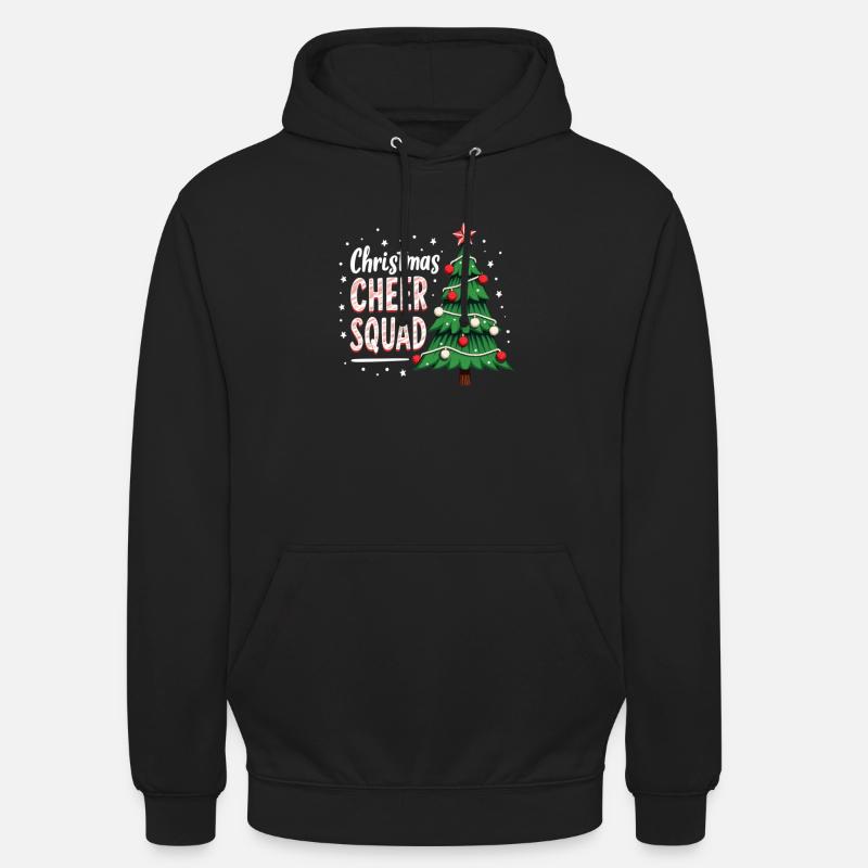 Weihnachtsfreude Cheer Squad Baum Spaß - Unisex Hoodie - Schwarz