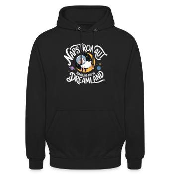 Funny Sleep Saying - Unisex Hoodie - black - Front - Alina (178cm) & Michal (187cm)