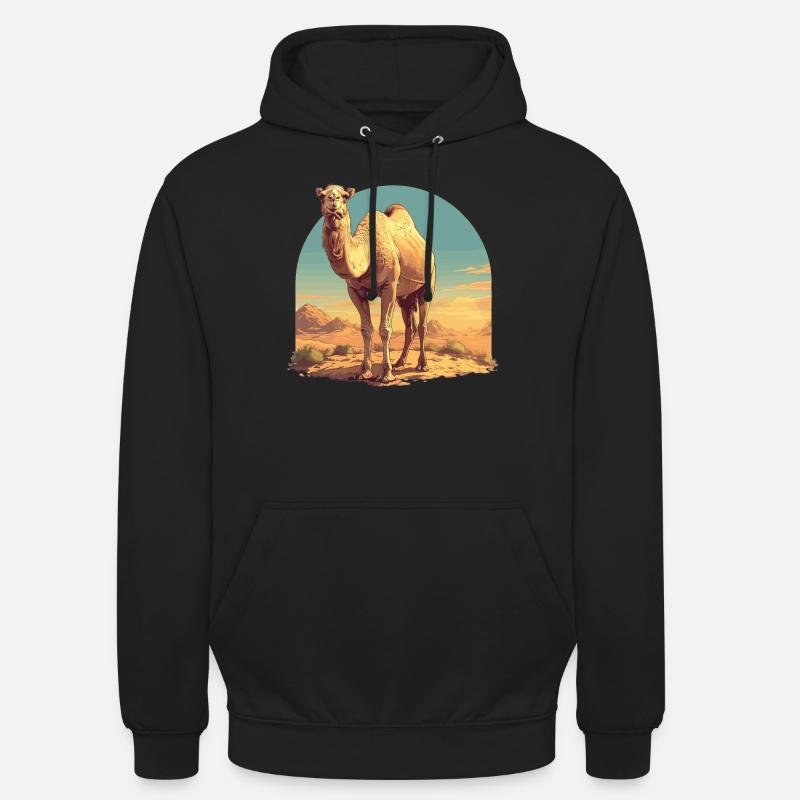Chameau Kamele Kamel - Sweat-shirt à capuche unisexe - noir