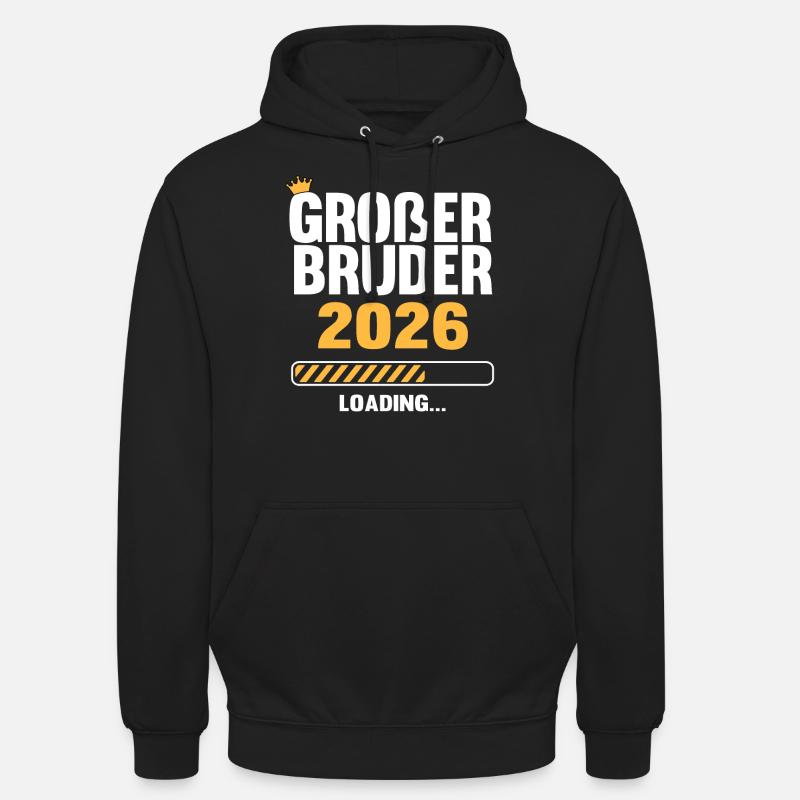 Großer Bruder 2026 Loading - Unisex Hoodie - Schwarz