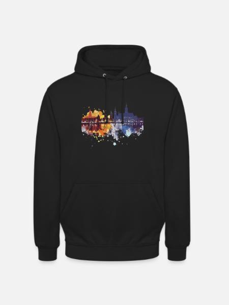 Nimègue (Nimègue) - Sweat-shirt à capuche unisexe - noir