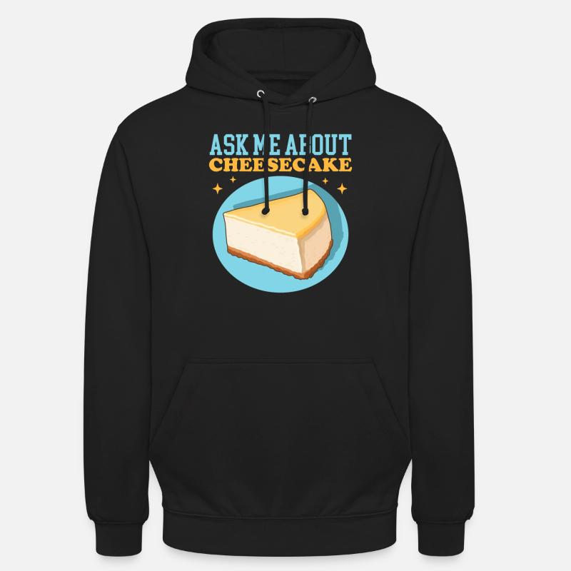 Cheesecake Curd Cake Cheesecake Gift - Unisex Hoodie - black