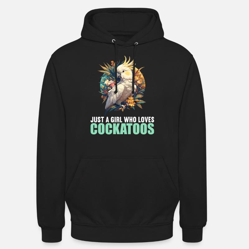 Cacatoès Cacatoès Cacatoès - Sweat-shirt à capuche unisexe - noir