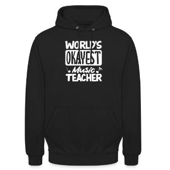 Lustiges Lehrer Lehrerinnen Geschenk - Unisex Hoodie - Schwarz - Vorne - Alina (178cm) & Michal (187cm)