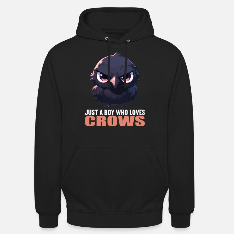 Krähen Krähe - Unisex Hoodie - Schwarz