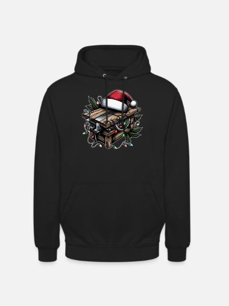 Menuisier Menuiserie Menuiserie Noël - Sweat-shirt à capuche unisexe - noir