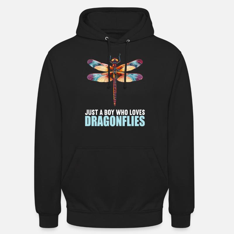 Libellules Libellule - Sweat-shirt à capuche unisexe - noir