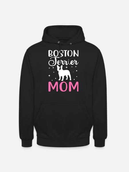 Boston Terrier Mom - Unisex Hoodie - black