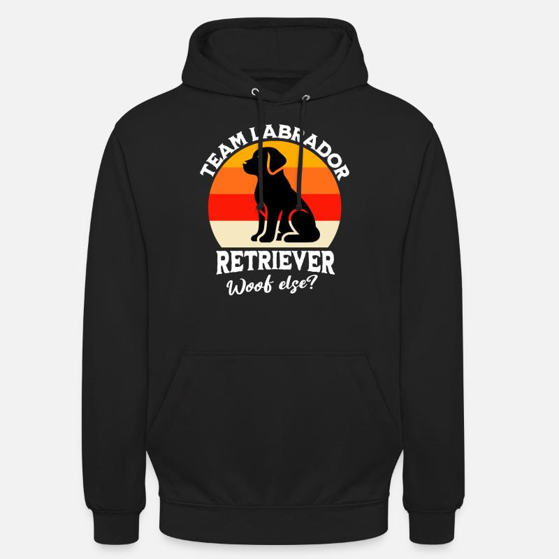 Équipe Labrador - Sweat-shirt à capuche unisexe - noir