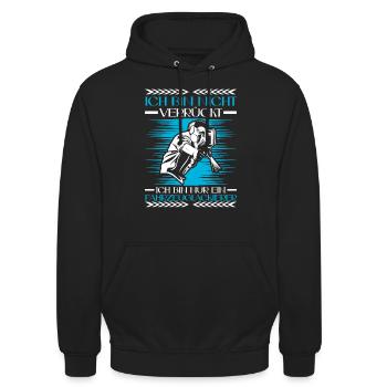 Fahrzeuglackierer ist nicht verrückt Lackierer - Unisex Hoodie - Schwarz - Vorne - Alina (178cm) & Michal (187cm)