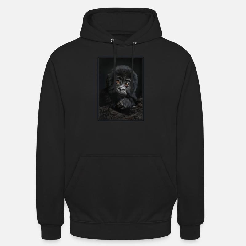 Gorilles Gorilles - Sweat-shirt à capuche unisexe - noir