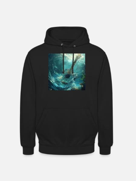 Gitarre - Unisex Hoodie - Schwarz