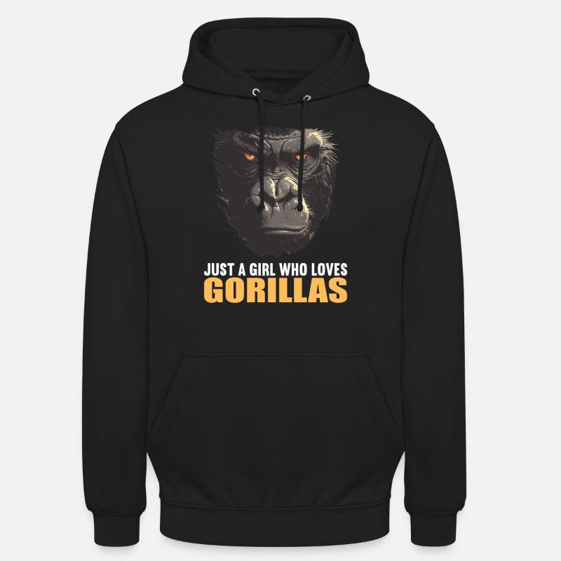 Gorilles Gorilles - Sweat-shirt à capuche unisexe - noir