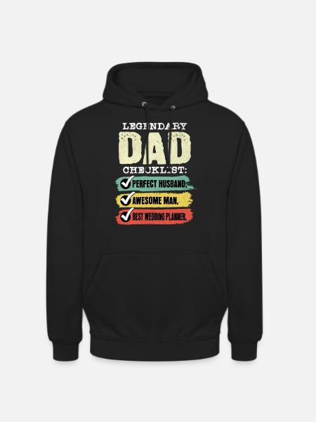 Dad Wedding Planner Father's Day - Unisex Hoodie - black