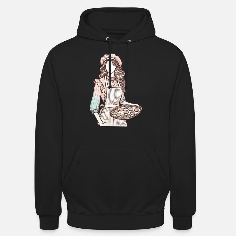 Breloque du boulanger aimant - Sweat-shirt à capuche unisexe - noir