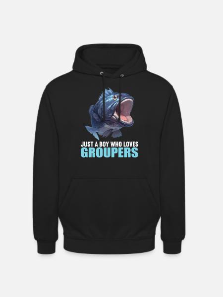 Zackenbarsche Zackenbarsch - Unisex Hoodie - Schwarz