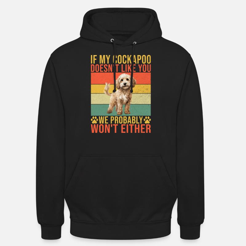 Cadeaux Cockapoo - Sweat-shirt à capuche unisexe - noir