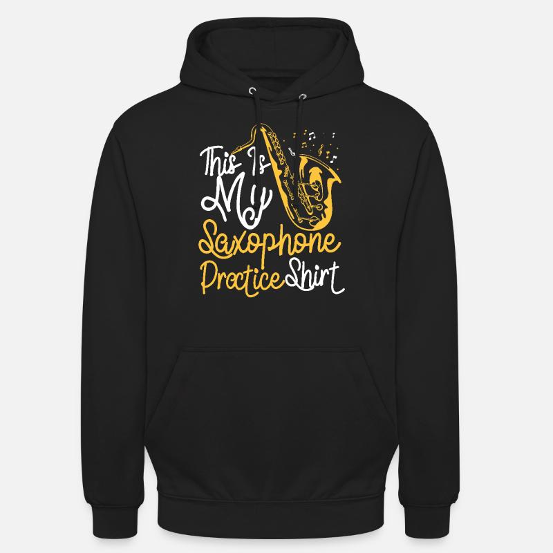 Saxophone C’est mon saxophone - Sweat-shirt à capuche unisexe - noir