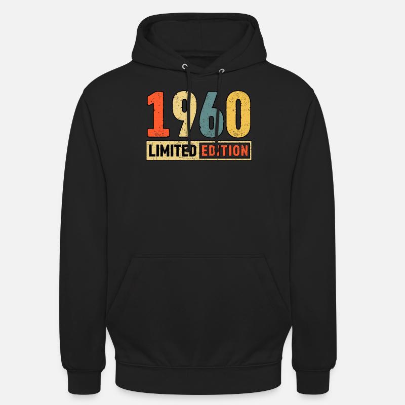 Édition limitée 1960 - Sweat-shirt à capuche unisexe - noir