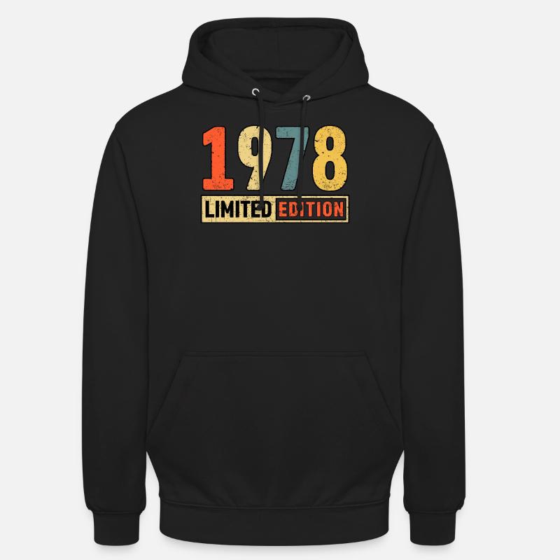 Edition limitée 1978 - Sweat-shirt à capuche unisexe - noir